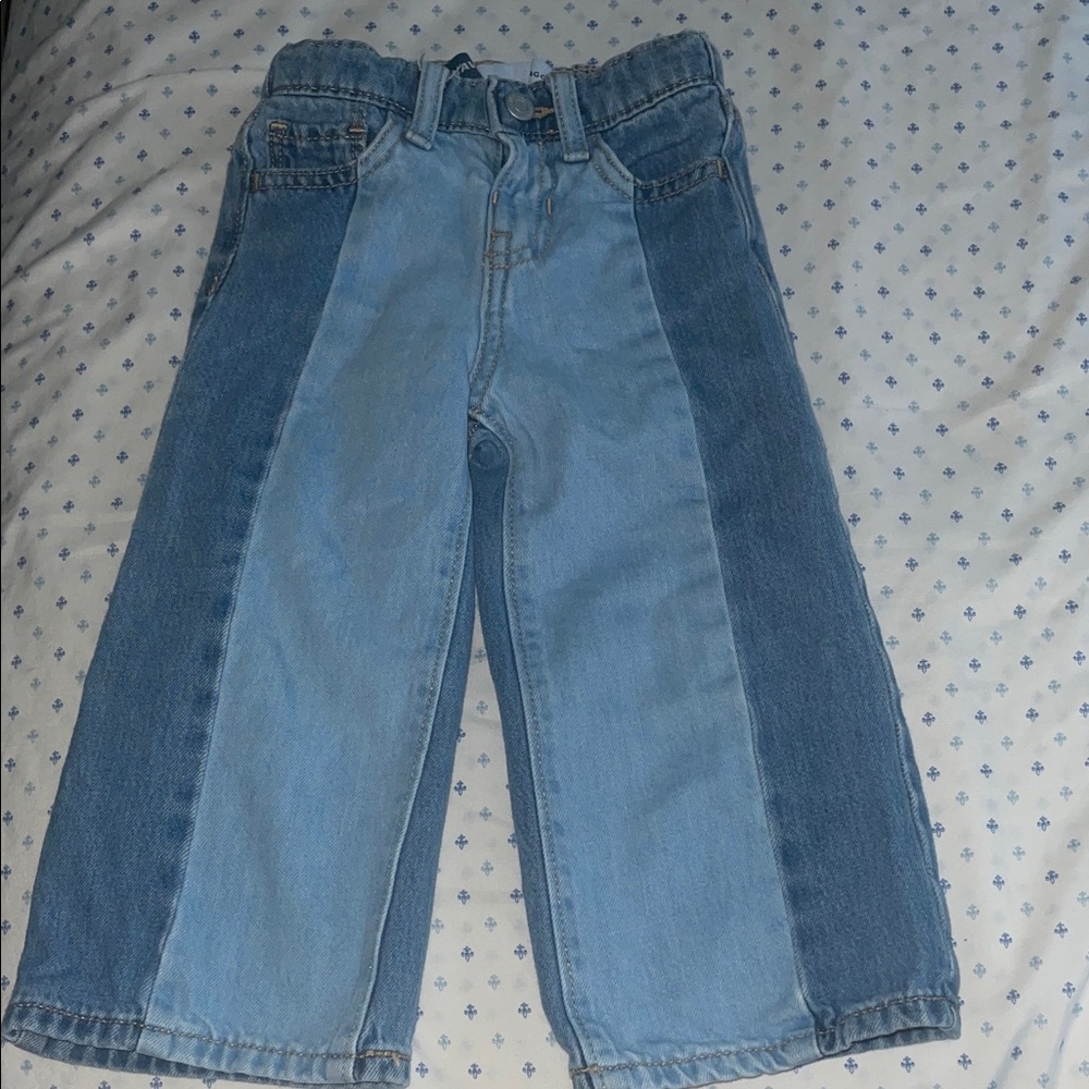 Old Navy Kids Two-Tone Blue Baggy Jeans